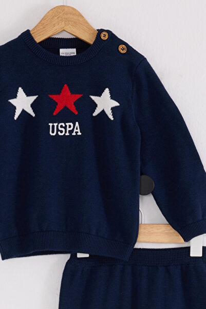 U.S. Polo Assn. U.S.Polo Boy's Knitwear 2-Piece Set - Navy Blue