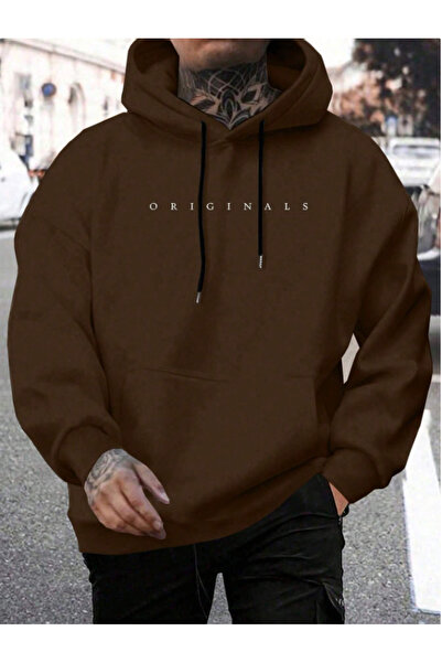 MOONBULL Erkrk Orginal με τύπωμα με κουκούλα Χειμερινό μακρυμάνικο φούτερ