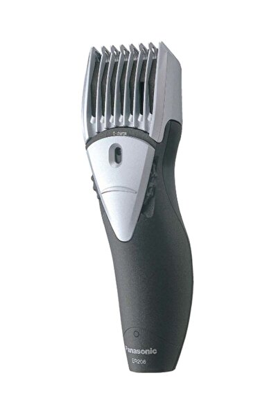 PANASONIC Men's Rechargeable Beard Hair Trimmer, 12 Cutting Lengths, ER-206 (Grey/White)