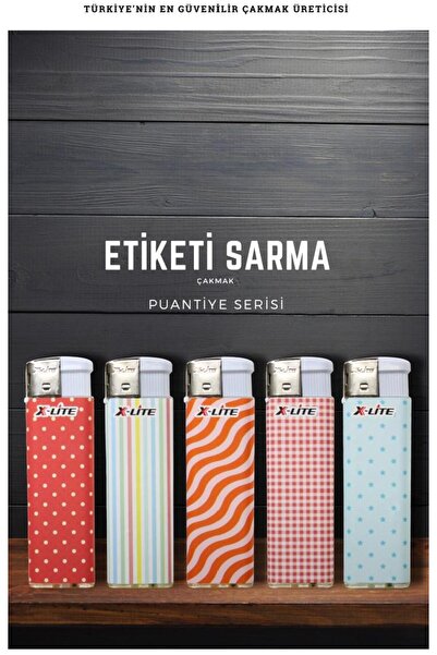 İNDİRİM CENTER Puantiye Serisi 5 Farklı Renk ve Desenli Doldurulabilir 5 Adet...