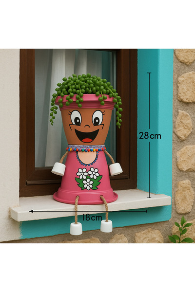 rice down BONCUK HANIM VİLLA DEKORATİF SAKSI 1.7 Litre