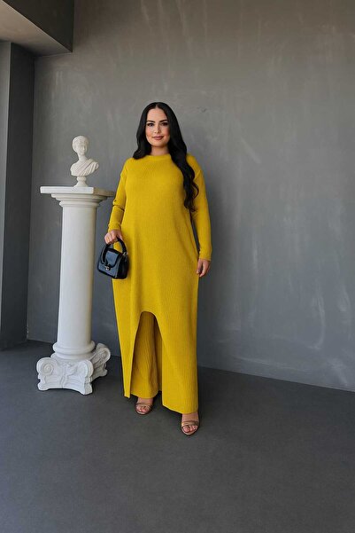 MAY MARA PĂR SUBȚIRE PENTRU FEMEI CU CARTAMENT PANTALONI LUNGI DE LUNCH SET D...