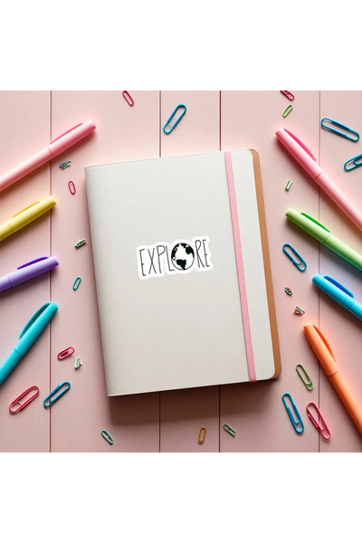 Mystik Design Sticker Explore (Autocolant laminat lucios premium)-5cm