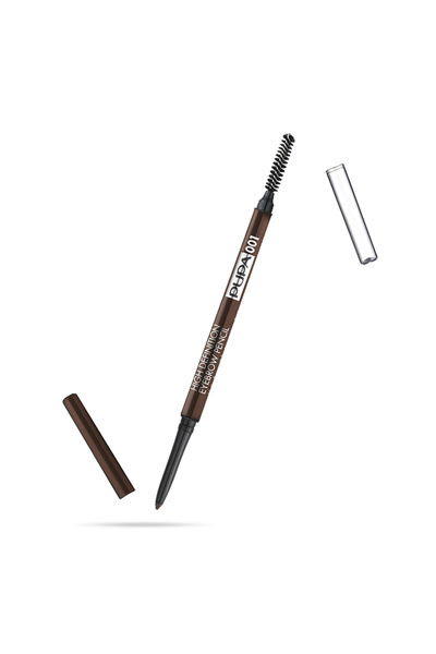 Pupa Creion și pensulă cremă pentru sprâncene Pupa, Definer, High Definition, 2 în 1, 001, 0,9 g