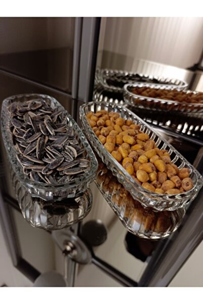 Glas 6'lı Sunum Tabağı çerezlik & kahvaltılık oval tabak