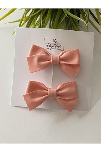 my baby’s world bebek çocuk mağzası Somon Fiyonk Klips Toka Seti 2 Li