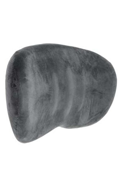 OEM Pernă din spumă cu suprafață catifelată gri pentru suport lombar 40 x 27 cm