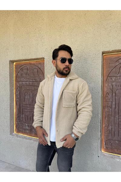 Combineman35 Ανδρικό μπουφάν με κουμπιά από ύφασμα αρνιού