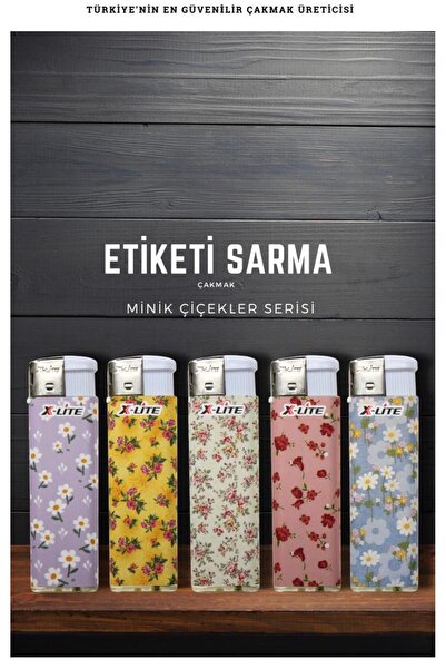 İNDİRİM CENTER Minik Çiçekler Serisi 5 Farklı Renk ve Desenli Doldurulabilir ...