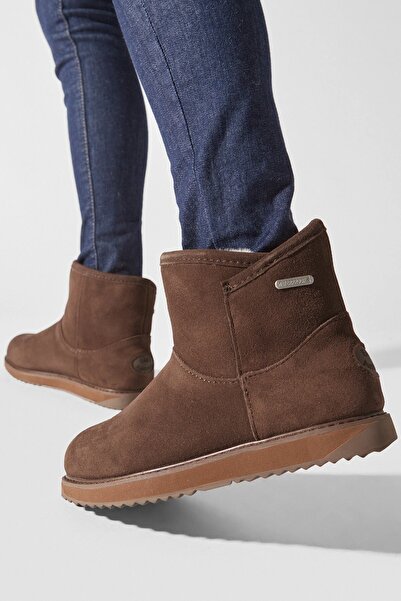 EMU Australia Leather Dofida Mini Waterproof Boot Kadın Koyun Derisi Koyun Kürkü Su Geçirmez Bot Kah