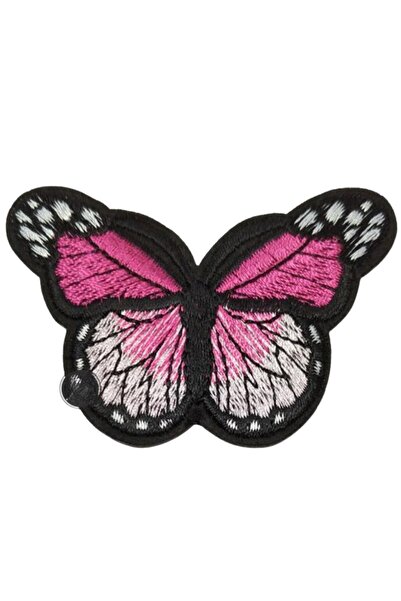 INURA GLOBAL زينة حديدية على شكل فراشة وردية مقاس 7x5 سم