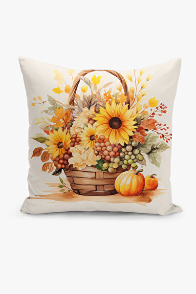 Filamente Κάλυμμα μαξιλαριού διπλής όψης ψηφιακής εκτύπωσης με σχέδιο λουλουδ...