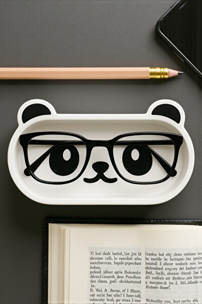 ceatly Panda Tasarımlı Gözlük Standı – Masaüstü Organizer ve Dekoratif Stand