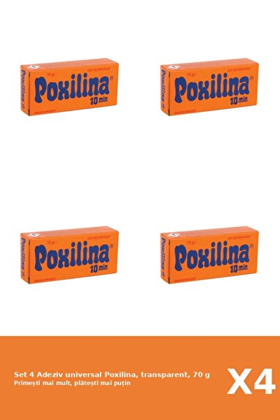Poxilina Set 4 Adeziv universal Poxilina, transparent, 70 g