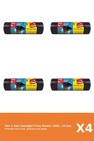 Fino Set 4 Saci menajeri Power 160L, 10 buc