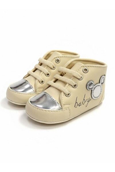 Zekids Baby Girl Mickey Patterned Sneakers-Look Booties