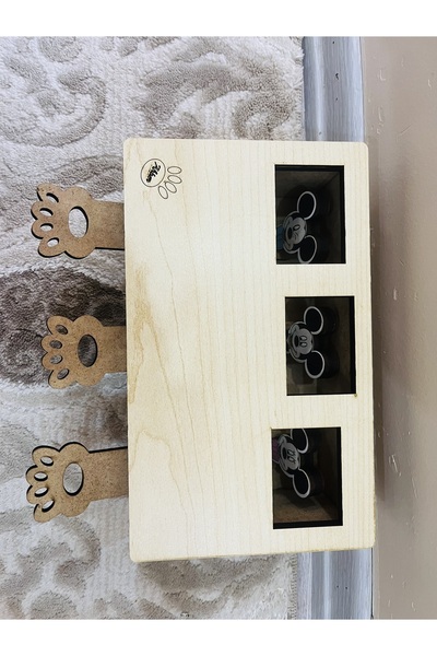 ahber Spring Star Wooden Cat Mouse Game