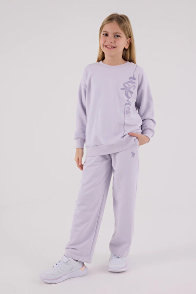 U.S. Polo Assn. 4-15 Years Licensed Us Polo Assn Girls' Set-Lilac