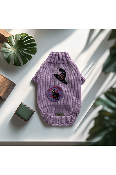 Lady Fify سترة الهالوين الأرجوانية للقطط والكلاب