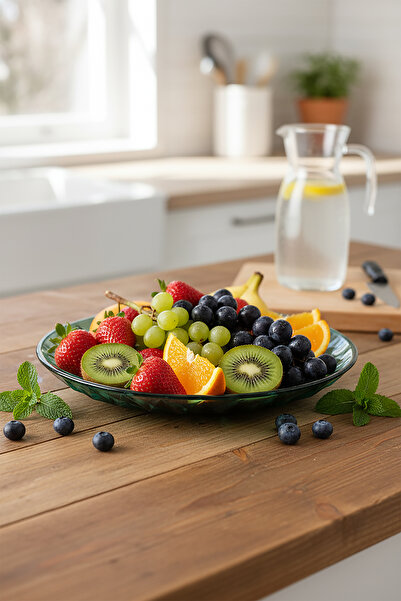 Glass In Love Cam Salata Meyve Tabağı