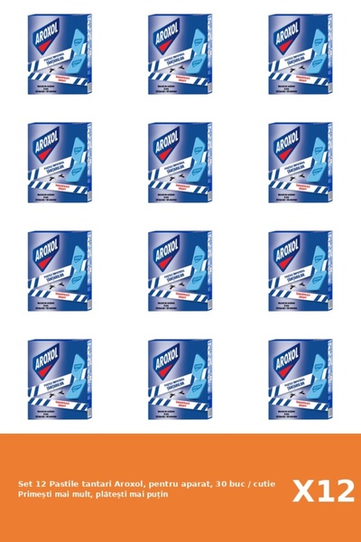 Aroxol Set of 12 Aroxol mosquito pills, for the device, 30 pcs / box
