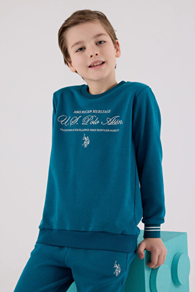 U.S. Polo Assn. ERKEK GARSON EŞOFMAN TAKIMI - KOYU ÖRDEK YEŞİLİ