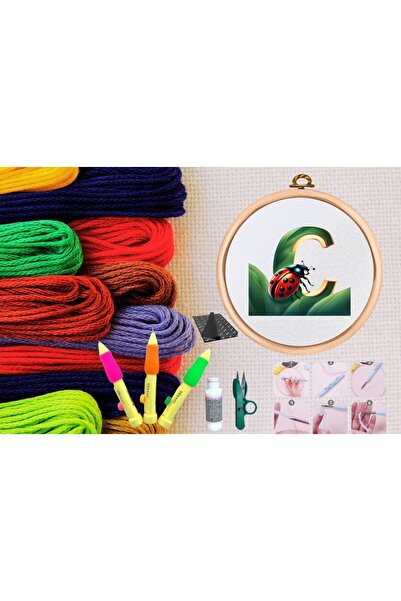 INURA GLOBAL مجموعة التطريز مجموعة لكمة مع مجموعة DIY البكرة السلسلة 61