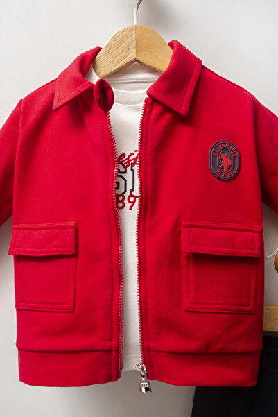 U.S. Polo Assn. U.S. Polo Assn. Boys' 3-Piece Set - Red