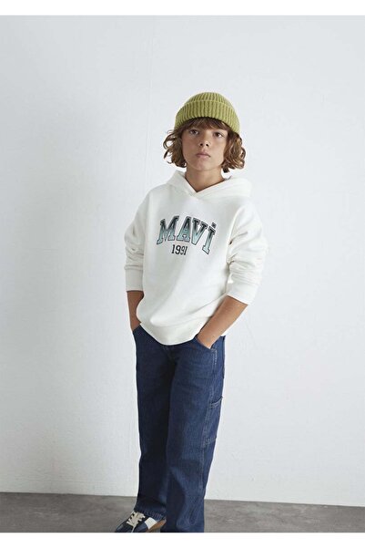 Mavi 1191 Printed Off-White Boy's Sweatshirt M6S10167-70057