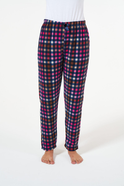 Estiva Plaid Pocketed Thick Fleece Single Layer Bottom