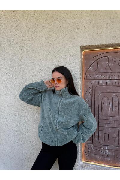 Combineman35 Lamb Fabric Zippered Women's Jacket