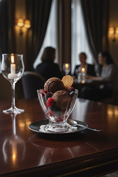 Glass In Love 3'lü Cam Dondurma ve Tatlı Kasesi Seti