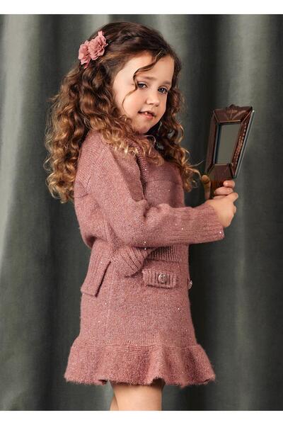 Abel & Lula Set fustă tricotată pentru fete Mayoral Abel&Lula roz