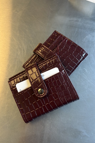 Grsbags Claret Red Women's Card Holder and Wallet