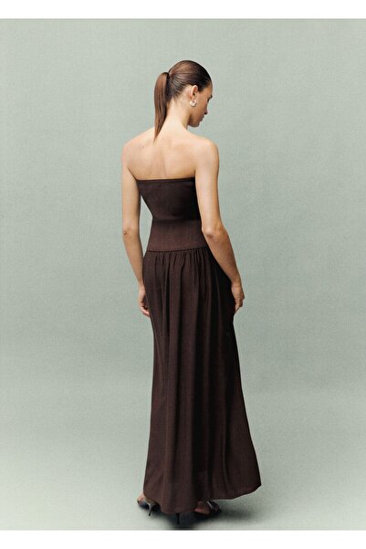 MANGO Woman Straplez elbise