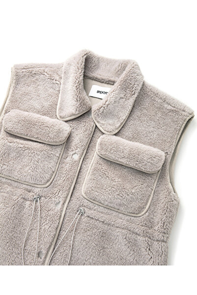 İpekyol Ayarlanabilir bel suni kürk yelek