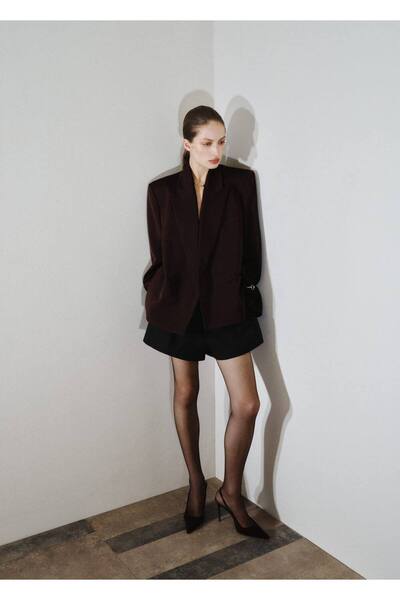 MANGO Woman Yüksek belli pensli şort