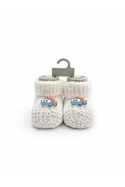 Zekids Baby Boy Carriage Knitted Booties