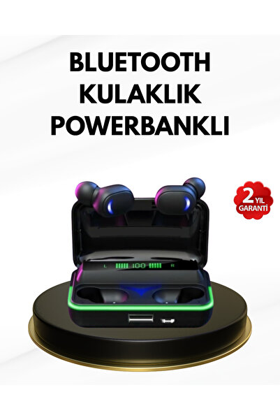 UCUZTEKNO E10 Kablosuz Bluetooth Kulaklık – 3D Ses, Powerbank Şarj Kutusu