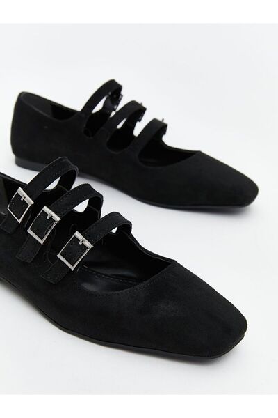 LC Waikiki KOOR Süet Görünümlü Kadın Babet