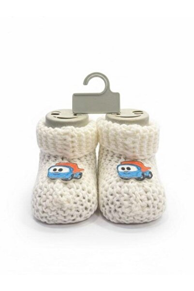 Zekids Baby Boy Carriage Knitted Booties
