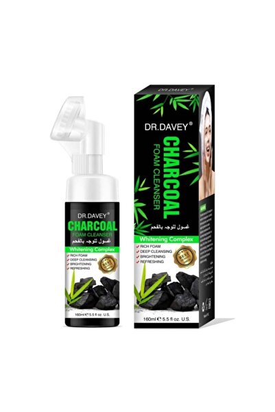 Dr. Davey دكتور ديفي غسول تفتيح البشرة رغوي بخلاصة الفحم النشط لمعالجة الرؤوس السوداء وحب الشباب