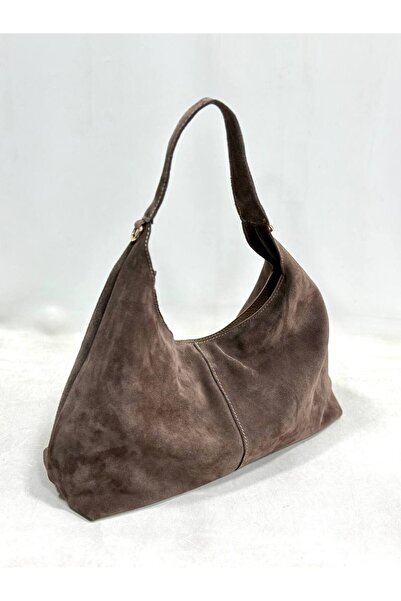 My Easy Shop Dámská taška Taška přes rameno z pravé semišové kůže