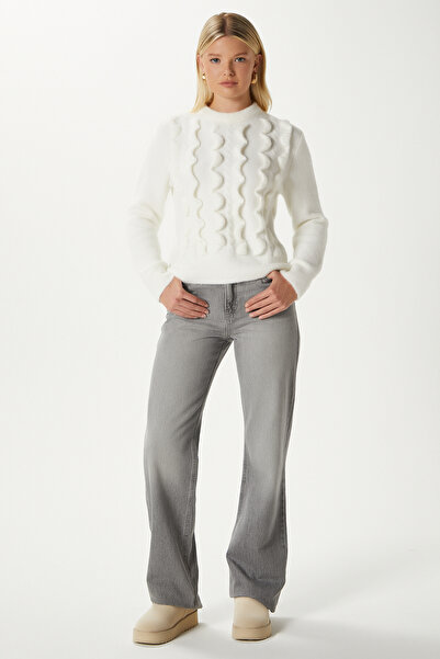 Ritnice Wave Wavy Ecru Knitwear Sweater Aq763