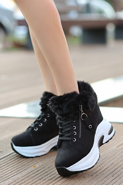 kajal ayakkabı DNR 432 Μπότες με φερμουάρ και λεπτομέρειες από γούνα