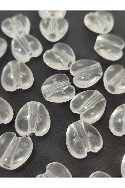 Mutlu Bujiteri Hobi Aksesuar خرز أكريليك شفاف على شكل قلب مقاس 15 ملم. مناسب ...