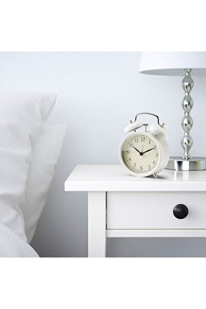 OEM Alarm clock, classic, 10 cm, white