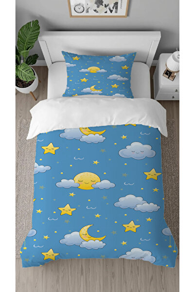 GREENDECOR طقم غطاء لحاف للأطفال منفرد بدون ملاءات بتصميم خاص مطبوع رقميًا بن...