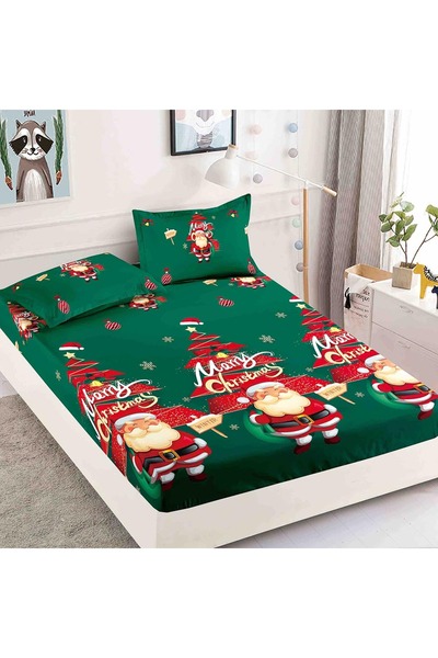 OEM Bed cover set, Christmas Edition, 3 pieces, 180x200cm, Merry Christmas