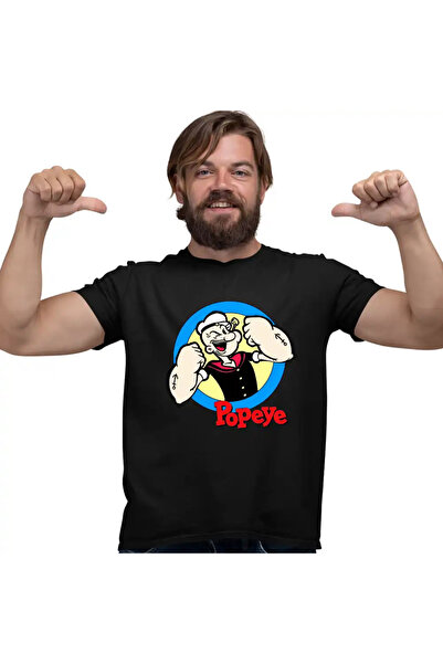OEM Мъжка тениска Sailor Popeye Cartoon Helmsman